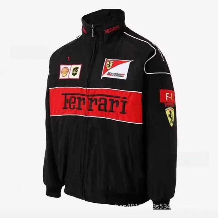 Costume de course F1 de Style fin brodé, veste d'uniforme de Baseball pour moto de Style européen et