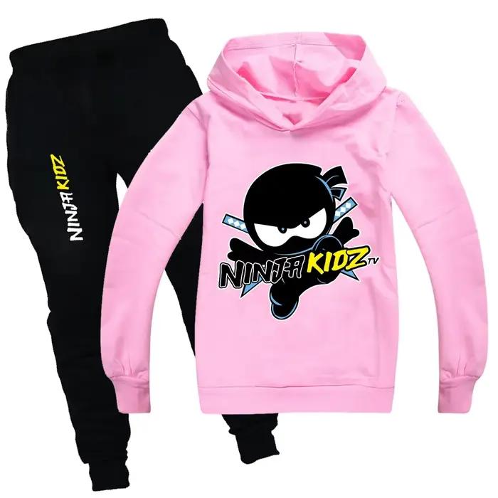 Ninja garçons vêtements ensemble printemps automne pulls à capuche de mode survêtement NINJA KIDZ T-