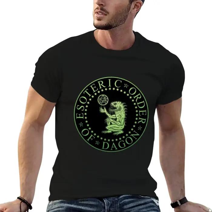 T-shirt esotérique de l'Ordre de Dagon - Azhmodai 2018, t-shirts amusants pour hommes, t-shirts humo