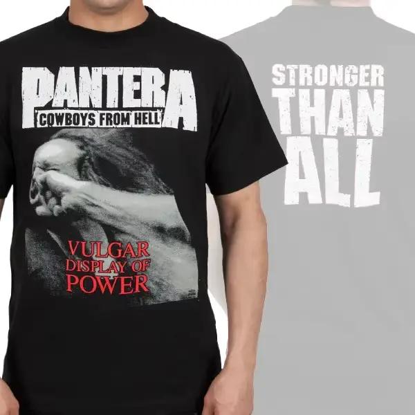 T-shirt décontracté avec logo du groupe Pantera Flames, marque de luxe pour hommes et femmes, nouvel