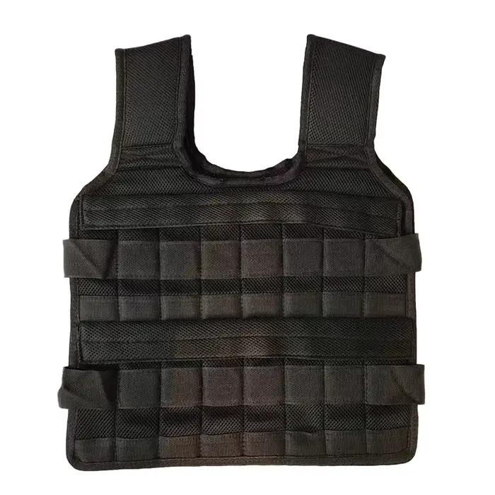 Gilet d'entraînement réglable pour la course et le fitness, en acier, sans poids, pour la gym