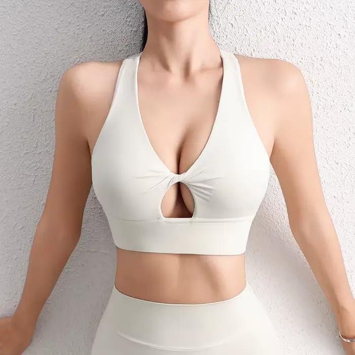 SOISOU Nylon Yoga haut court soutien-gorge pour femmes gymnastique Sport soutien-gorge le plus sexy 