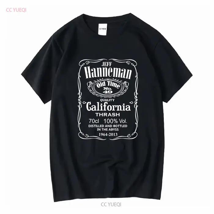 Jeff Hanneman T Shirt manches longues ou courtes vintage Lavé Polyvalent graphique vêtements de créa