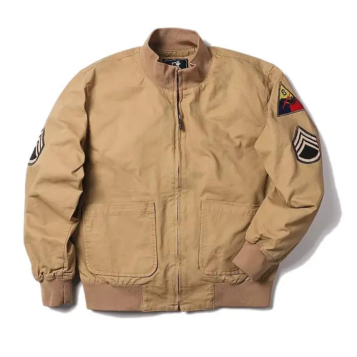 2024 Brad Pitt Fury WW2 Tanker kaki printemps militaire coton Bomber veste tactique légère US mode a