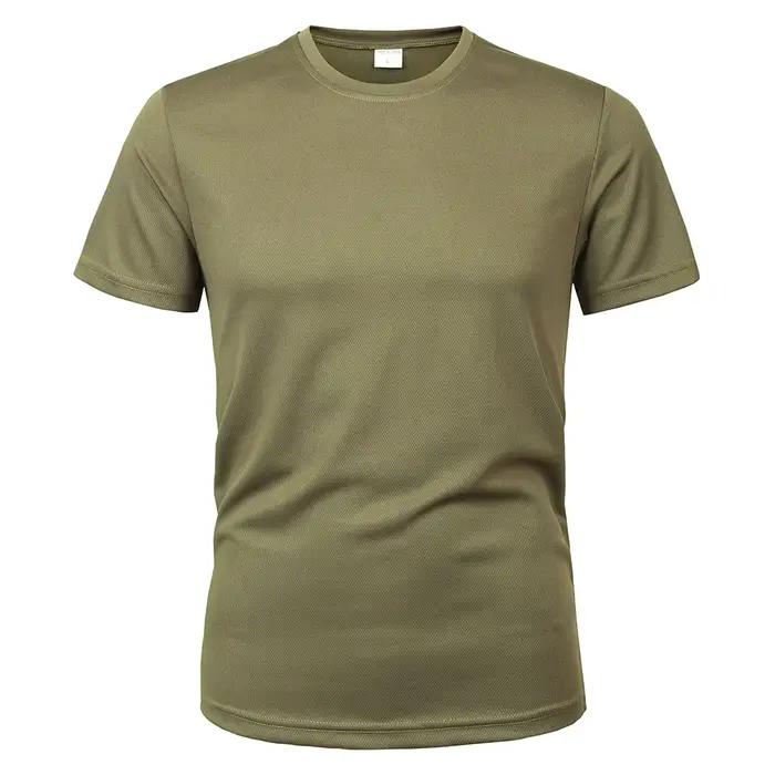 MEGE-T-Shirt à Manches Courtes et Col Rond pour Homme, Vêtement Militaire de Marque, Décontracté, Re
