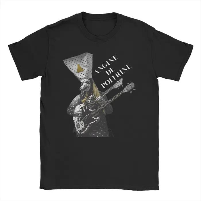 Angine De Poitrine Rock Band Apparel T-shirt en coton pour hommes et femmes, hauts à la mode
