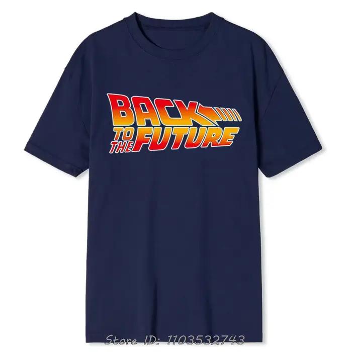 Retour vers le futur mode T-shirt surdimensionné décontracté vêtements pour hommes Fitness T-shirt f
