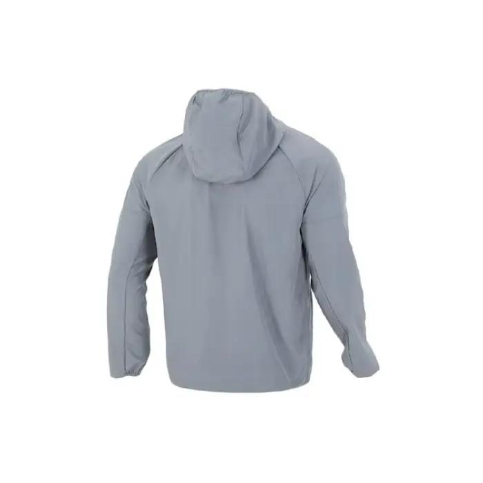 Nike As M Nk Rpl Miler Jkt Veste de sport tissée à capuche avec logo réfléchissant pour homme gris-D