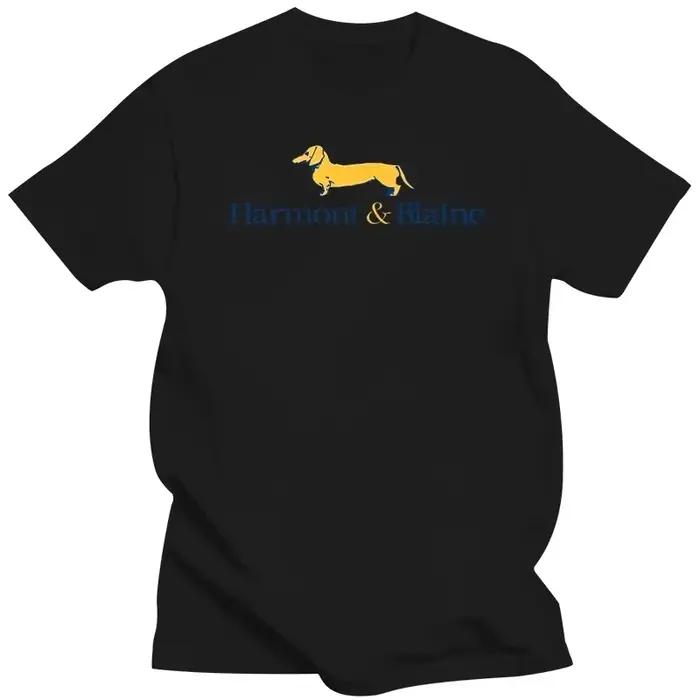 T-shirt Harmont Blaine en coton à manches courtes pour hommes, logo Harmont Blaine, vêtements décont
