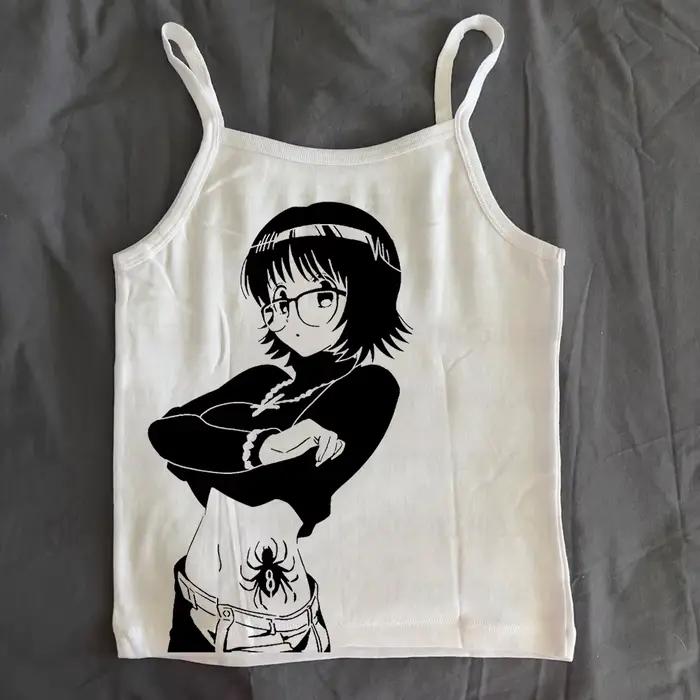 Y2k T-shirt années 2000 vêtements Y2k hauts haut court femmes Harajuku Emo femme T-shirts Goth gothi