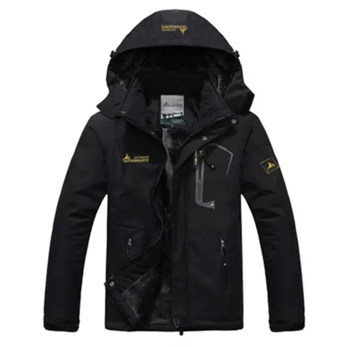 Veste Parka à capuche coupe-vent pour homme, coupe-vent chaud, rétro, anorak, vestes d'extérieur, ra
