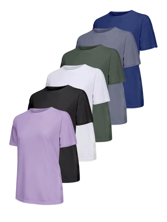 T-Shirt de Sport ultraléger à séchage rapide pour femmes, couleur unie, léger et respirant, chemise 