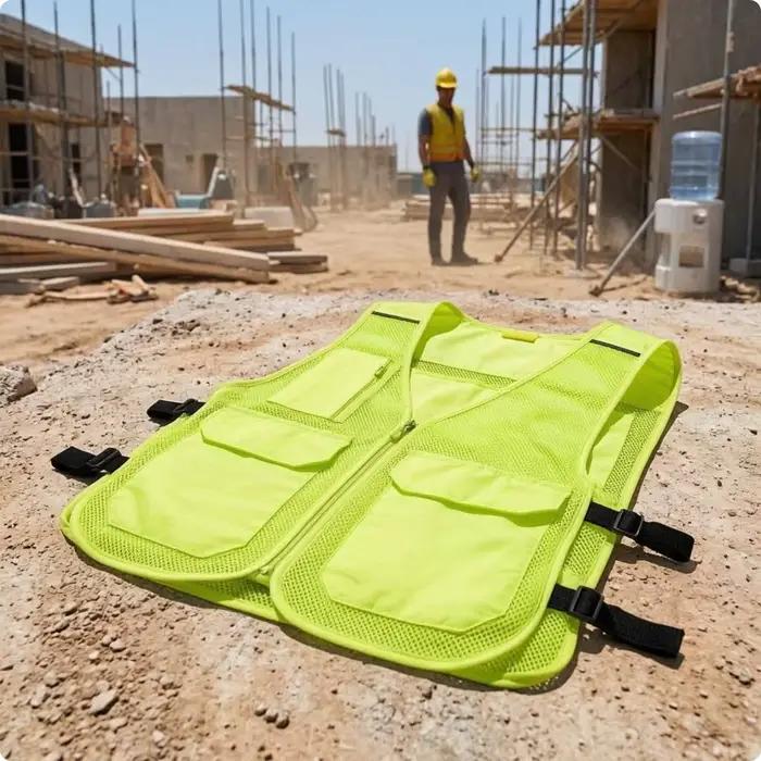 Gilet de refroidissement d'été respirant, vêtement de sécurité léger et confortable pour les travail