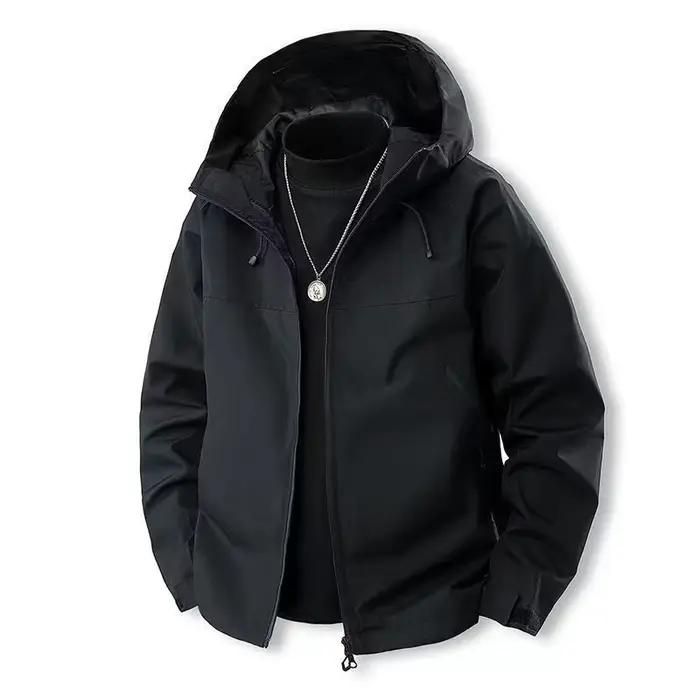 Veste d'extérieur à capuche coupe-vent pour hommes, ample et polyvalente, tempête, nouvelle collecti