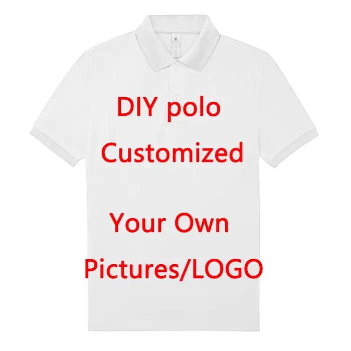 Polo à Manches Courtes pour Homme, Vêtements Personnalisés, Logo DIY, Image, Tendance Personnalisée,