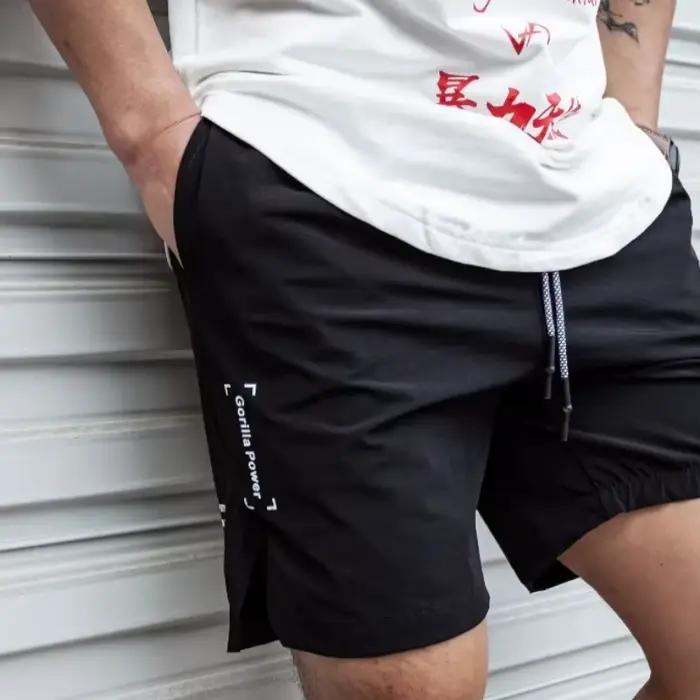 2025 nouveaux hommes d'été Shorts léger mince pantalons courts en cours d'exécution Shorts de fitnes