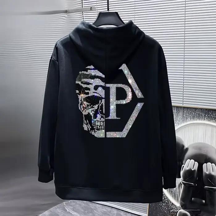 Sweat à capuche sports de rue dessin animé fer perceuse motif sweat à capuche décontracté tout plus 