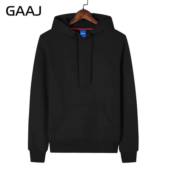 Sweat à capuche GAAJ Premium 100% Coton 450g, épais et chaud, en molleton lourd, pour l'hiver, coule