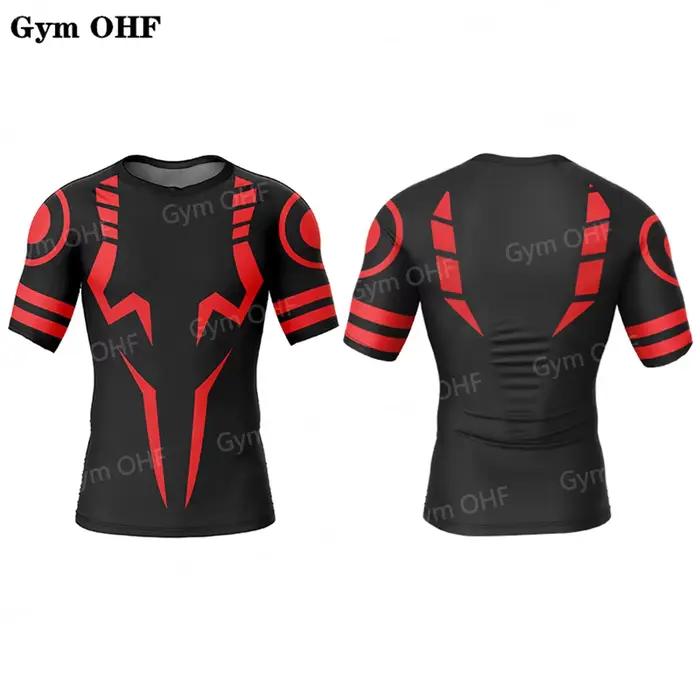Jujutsu Kaisen Anime Compression t-shirt costumes hommes 2 en 1 Shorts Sport course Jogging gymnasti