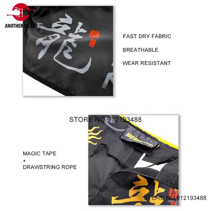 MMA Grappling NingShorts pour hommes, Dargon Sublimated Kick Boxing, Muay Thai, BJJ Shorts, Gym Work