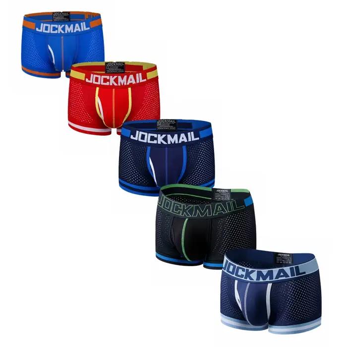 CKMACanon-Boxer à Chaîne en Nylon pour Homme, Sous-Vêtement Respirant, Doux, 5 Pièces