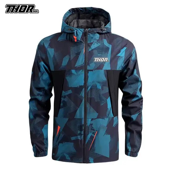 THORSOL-Veste de cyclisme pour homme, coupe-vent VTT, vêtements de vélo de montagne, vêtements de mo