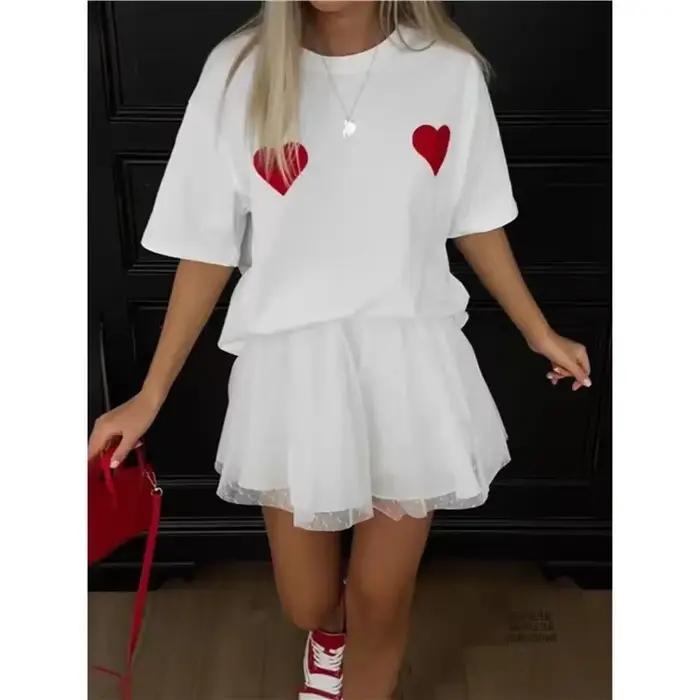 T-Shirt en coton à manches courtes pour femmes, tendance, Niche Unique, coupe ample, polyvalent, imp