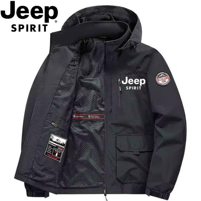 Veste polaire légère multi-poches coupe-vent et imperméable pour homme Jeep, nouvelle collection 202