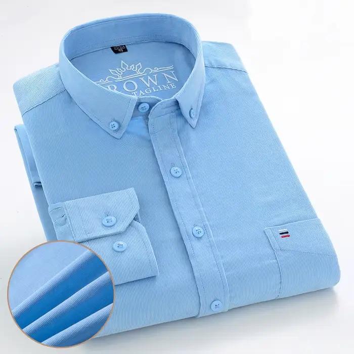 Chemise surdimensionnée en velours côtelé pour homme, vêtement décontracté, à manches longues, en co