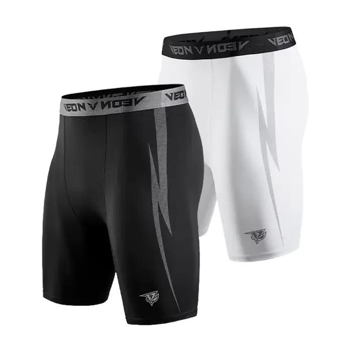 Veidoorn short de Compression sous-vêtements pour hommes Spandex course entraînement athlétique Legg