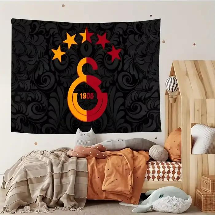 VIKAMA Galatasaray – tapisserie de football, bannière rétro à suspendre au mur, pour salon, chambre 