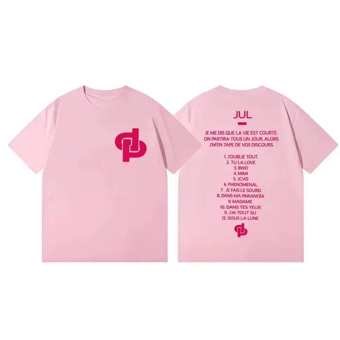 T-shirt à manches courtes pour homme, tendance et décontracté, thème Rap King Jul de Marseille, coll