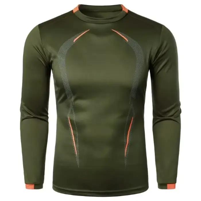T-shirt à manches longues pour homme, séchage rapide, léger, respirant, coupe ample, vêtements de sp