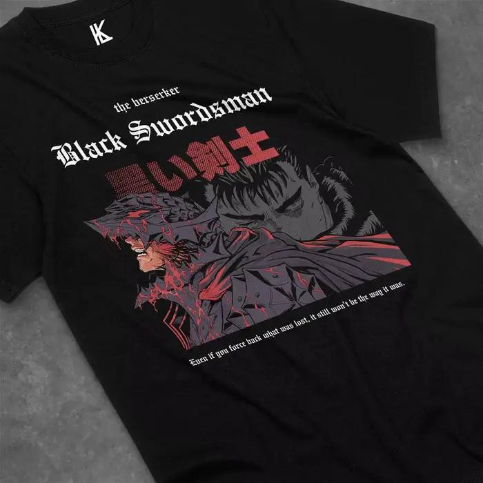 T-shirt unisexe en coton inspiré de l'anime Berserk, Guts, cadeau, nouveau