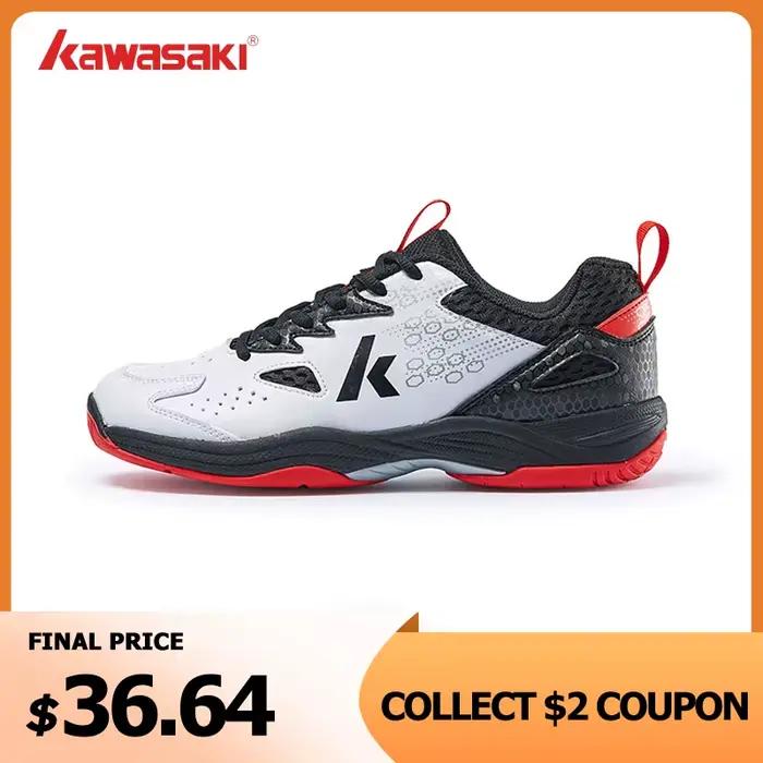 Kawasaki flambant neuf chaussures de Badminton hommes Tennis Anti-twish conception respirant chaussu