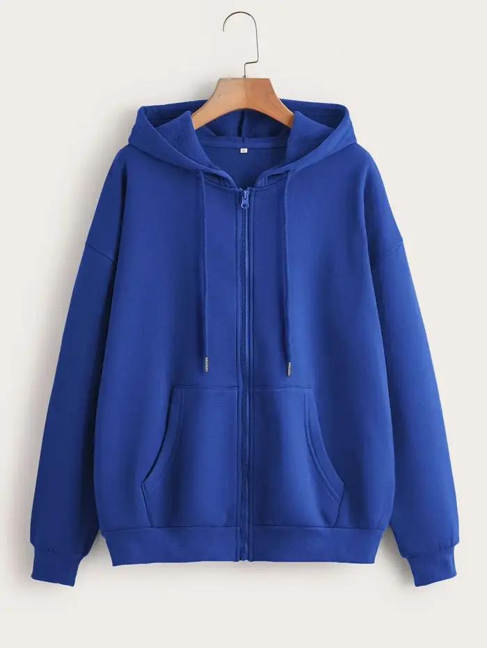 Sweat-shirt à capuche en polaire pour femmes, fermeture éclair, sport, course à pied, mode femme, cl