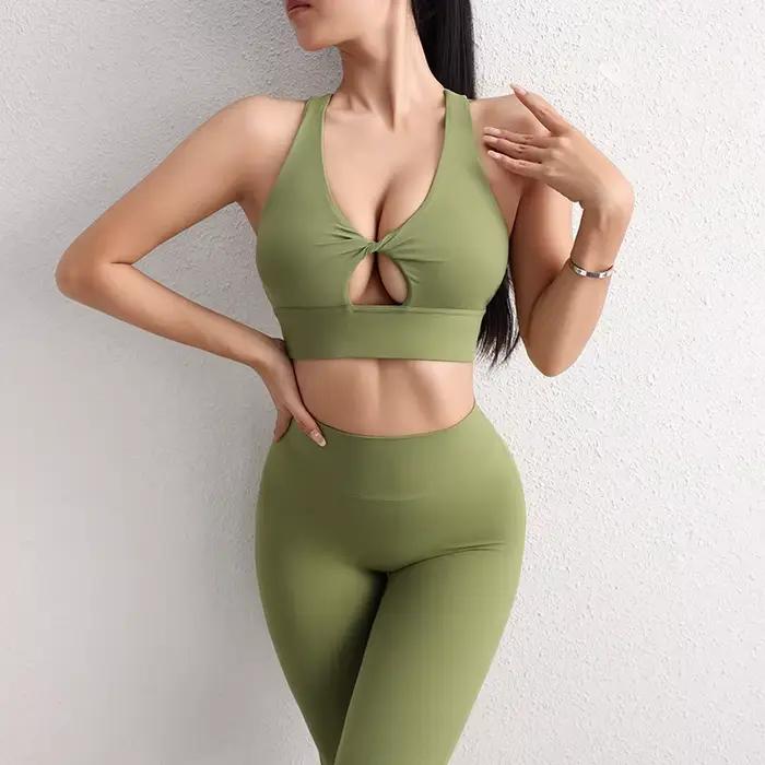 SOISOU Nylon Yoga haut court soutien-gorge pour femmes gymnastique Sport soutien-gorge le plus sexy 