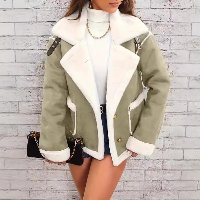 Veste en peau de mouton pour femme