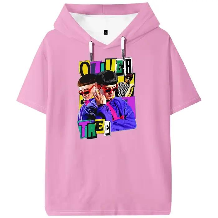 T-shirt à capuche en polyester à manches courtes Oliver Tree 1993-2026