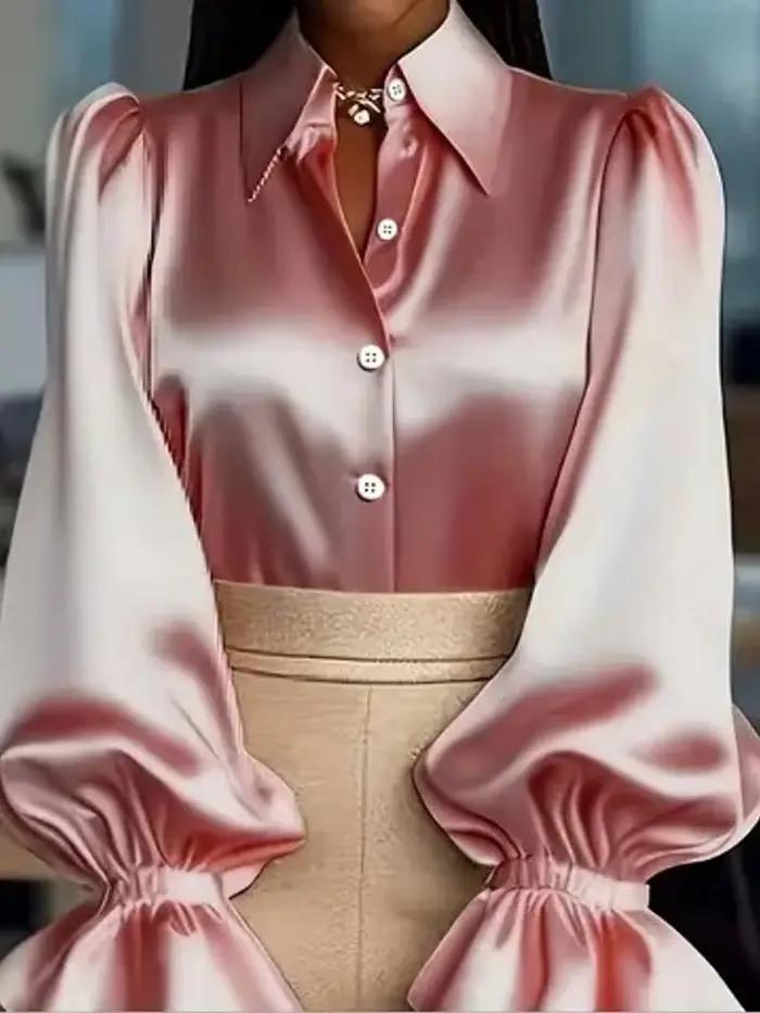 Femmes Blouses 2026 printemps automne à manches longues Blouse femme