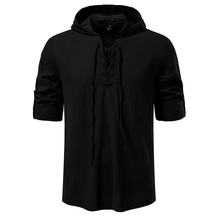 T-shirt à capuche décontracté pour homme