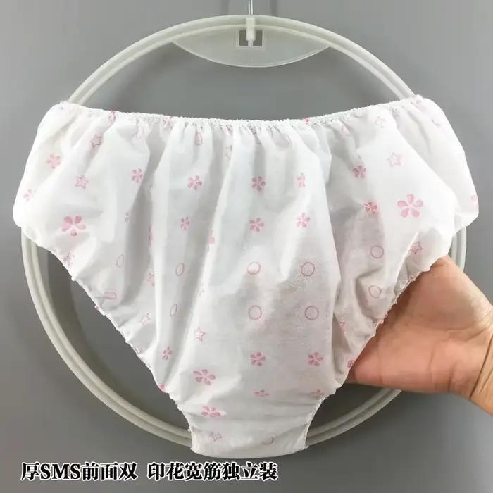 100 pièces en gros Non-tissé sous-vêtements pour femmes jetable voyage