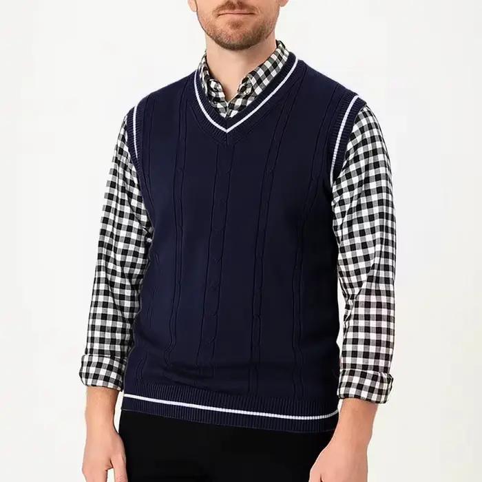 Pull sans manches pour hommes