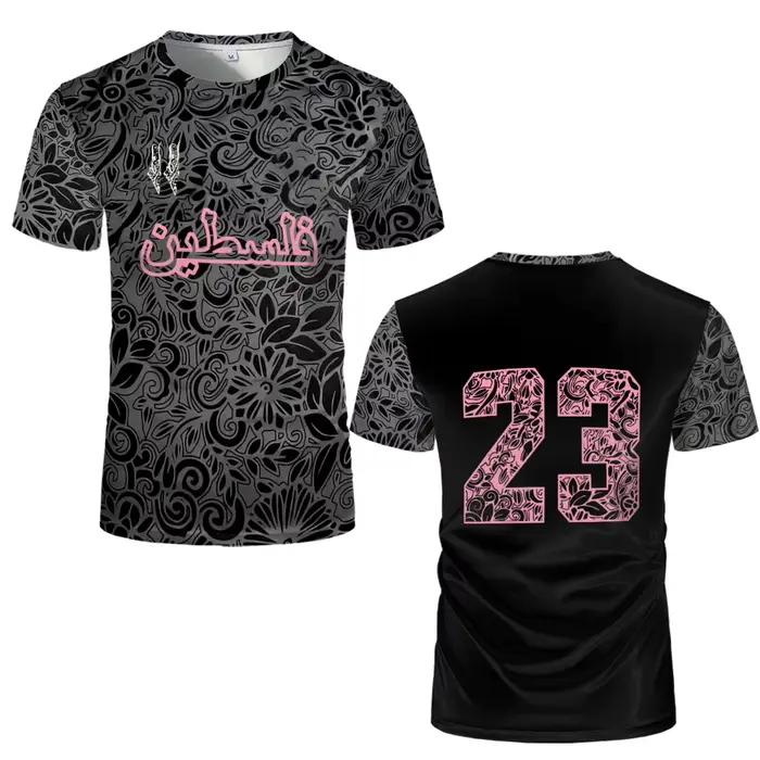 Maillots de football Palestine pour adultes et enfants – T-shirts de luxe légers imprimés numériquement – Uniformes