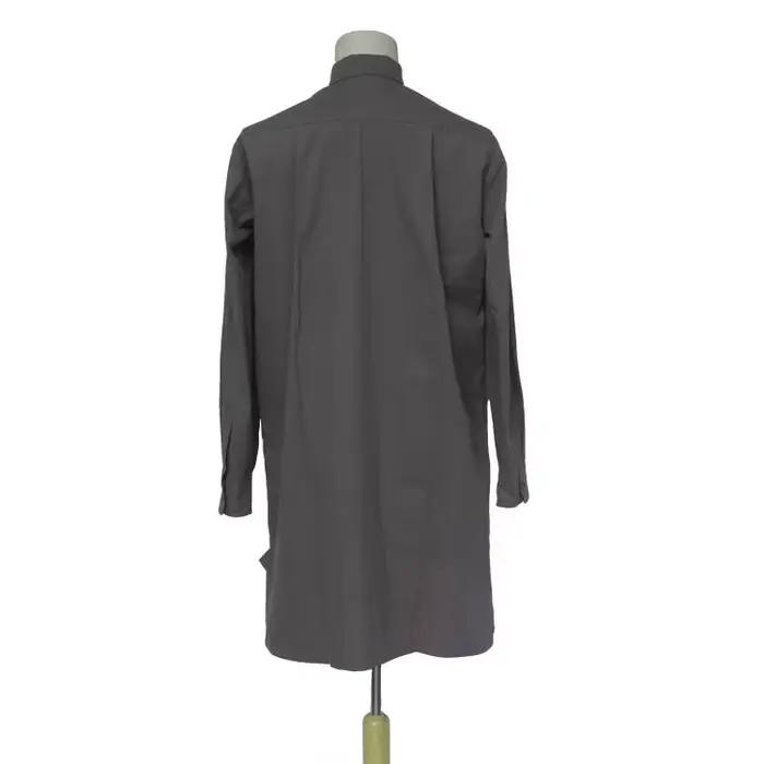 Chemise EMD en tissu de coton, gris foncé