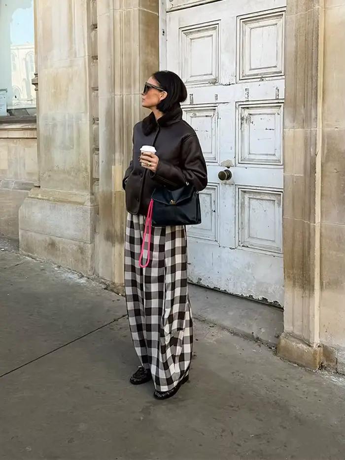 Blouson bombardier réversible en Faux cuir pour femmes