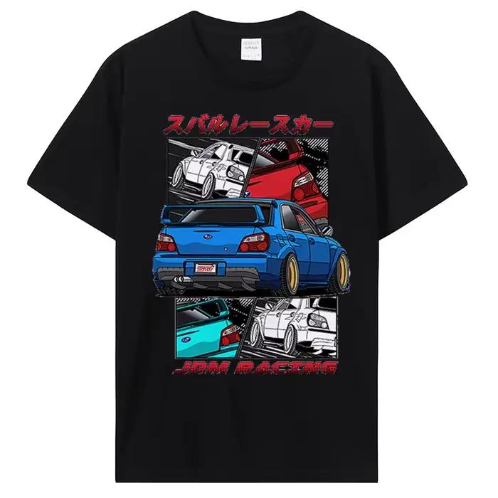 T-Shirt Classique en Coton à Col Rond pour Homme