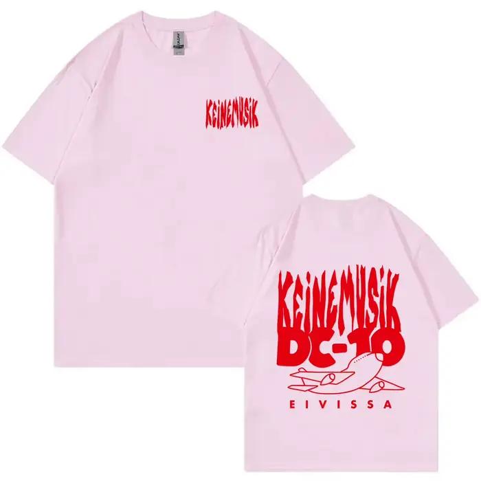 T-shirt Unisexe Été Keinemusik X Pacha Mode Hip Hop Oversize Streetwear Vintage Décontracté Coton Doux Col Rond