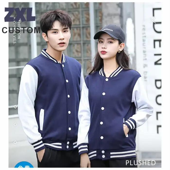 Veste de Baseball Chaude et Décontractée avec Logo Personnalisé