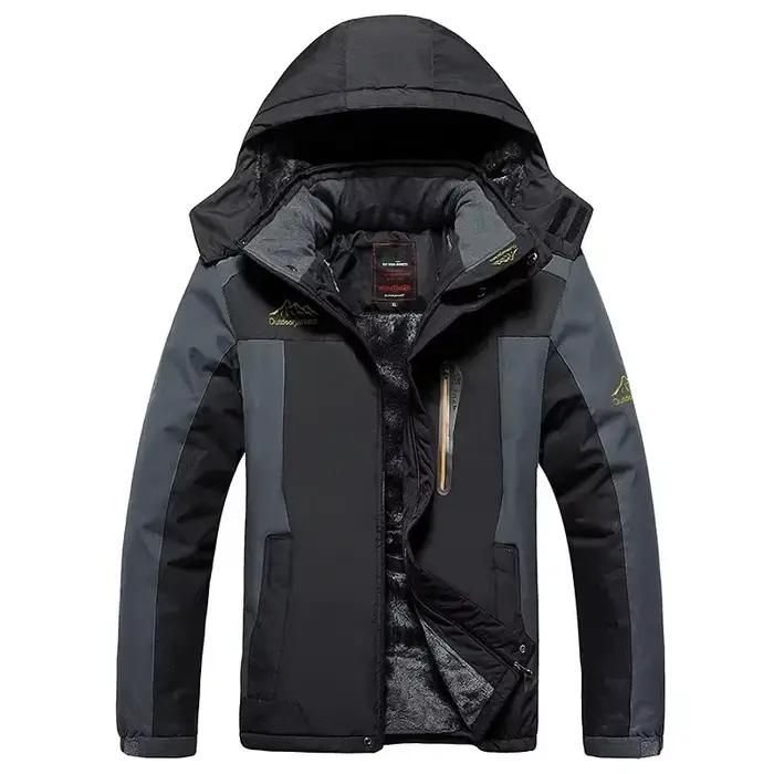 2024 veste d'hiver hommes épais chaud imperméable à capuche Parka manteau coupe-vent militaire polaire